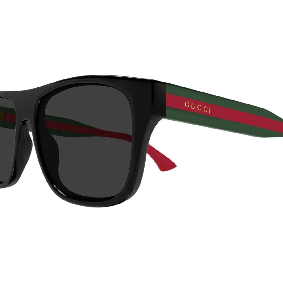 Stylish Gucci shades square frame designer eyewear detail