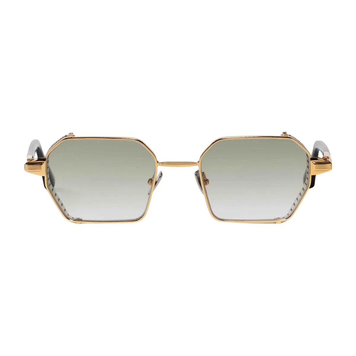 John Dalia Dennis DE2245 C406 gold colour full-frame sunglasses at Optorium India