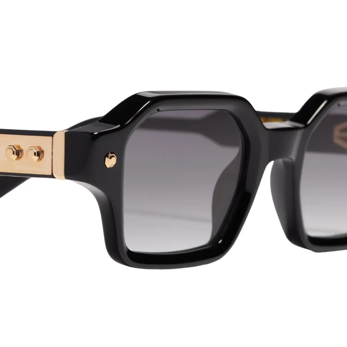 John Dalia Black Square Sunglasses P09 C600 Made in France at Optorium India