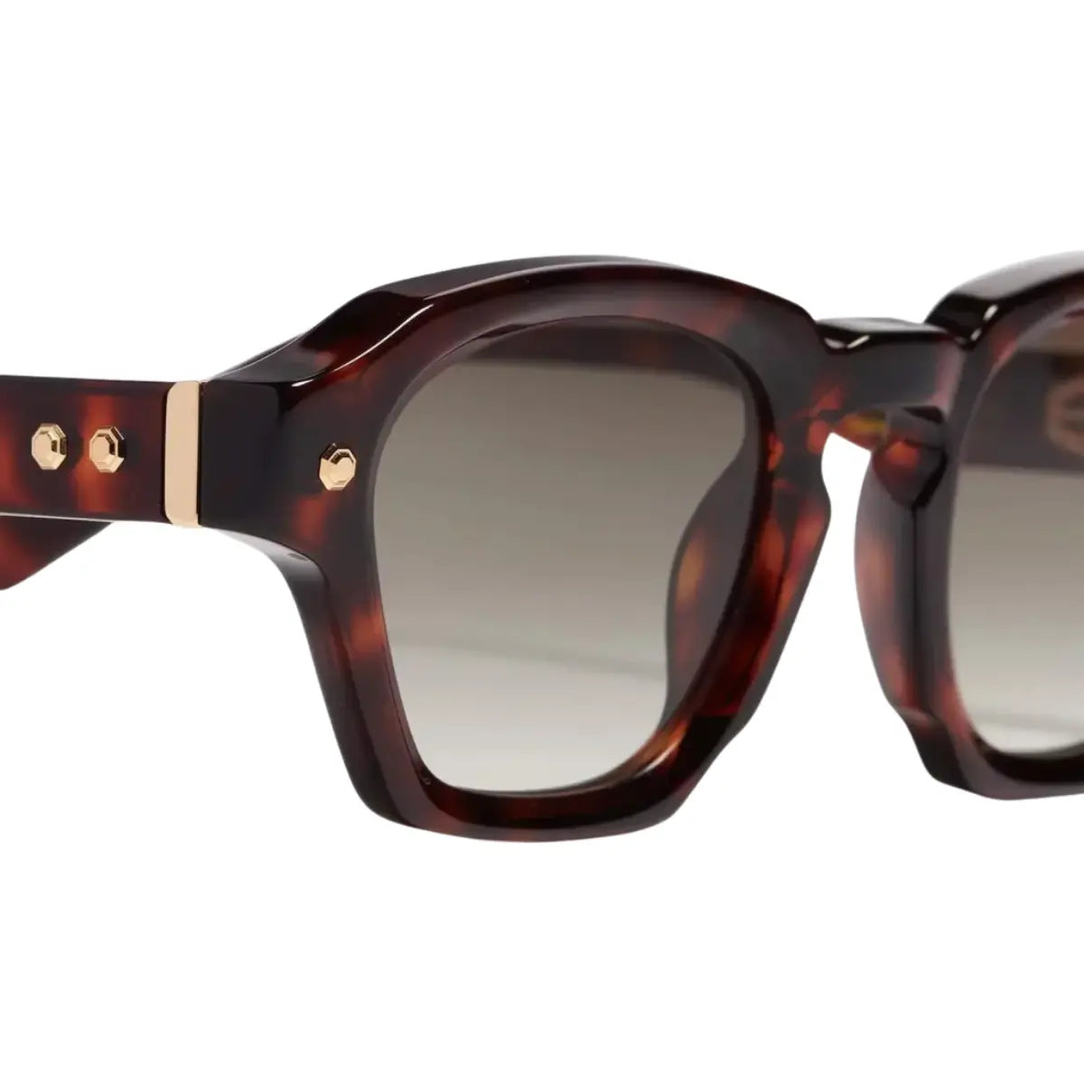 John Dalia Havana Geometric Full Frame Designer Sunglasses at Optorium
