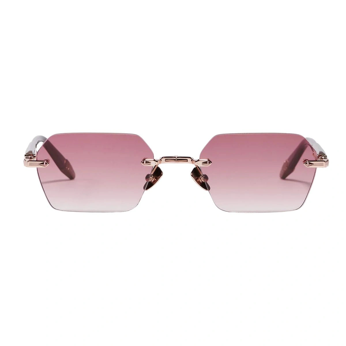 Premium John Dalia R03 C460 Unisex Bordeaux Gradient Luxury Sunglasses