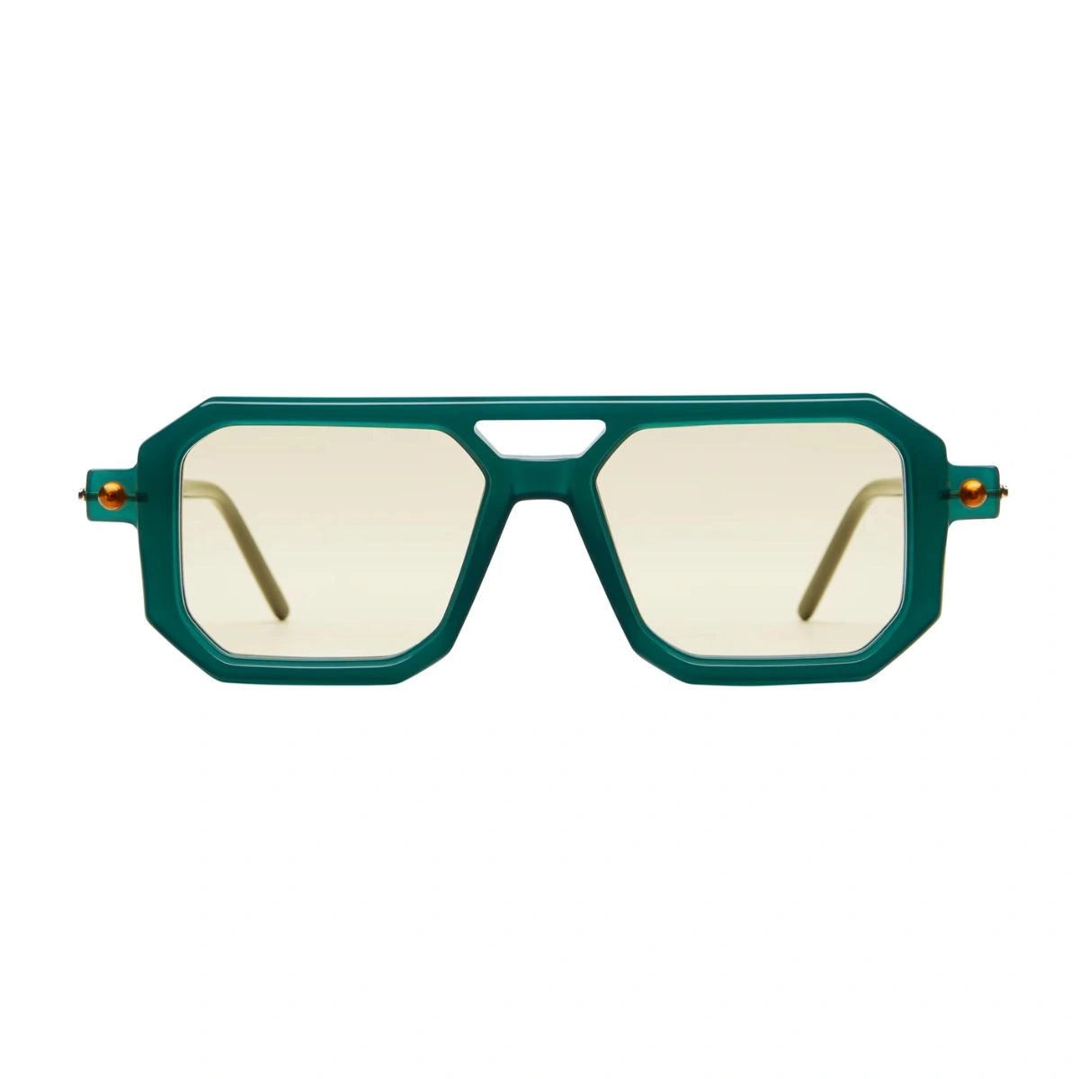 Kuboraum Maske P8 GB geometric luxury sunglasses with yellow lenses