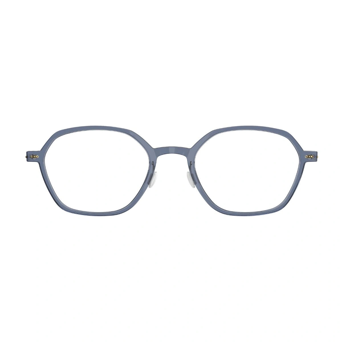 LINDBERG N.O.W Titanium 6665 PGT blue square eyeglasses for unisex