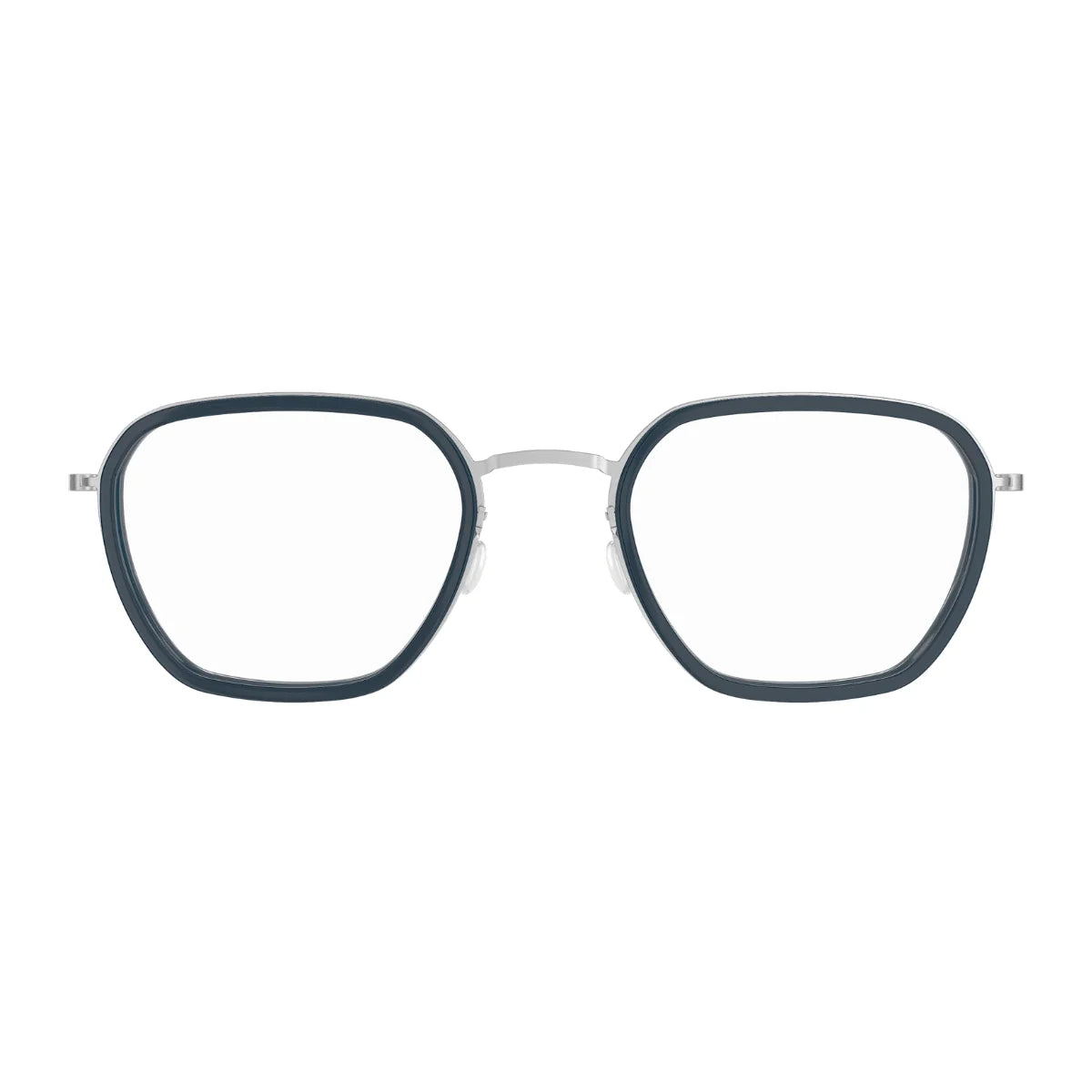 Lindberg Thintanium Frame 5810 05 square unisex eyeglasses silver full rim – Optorium
