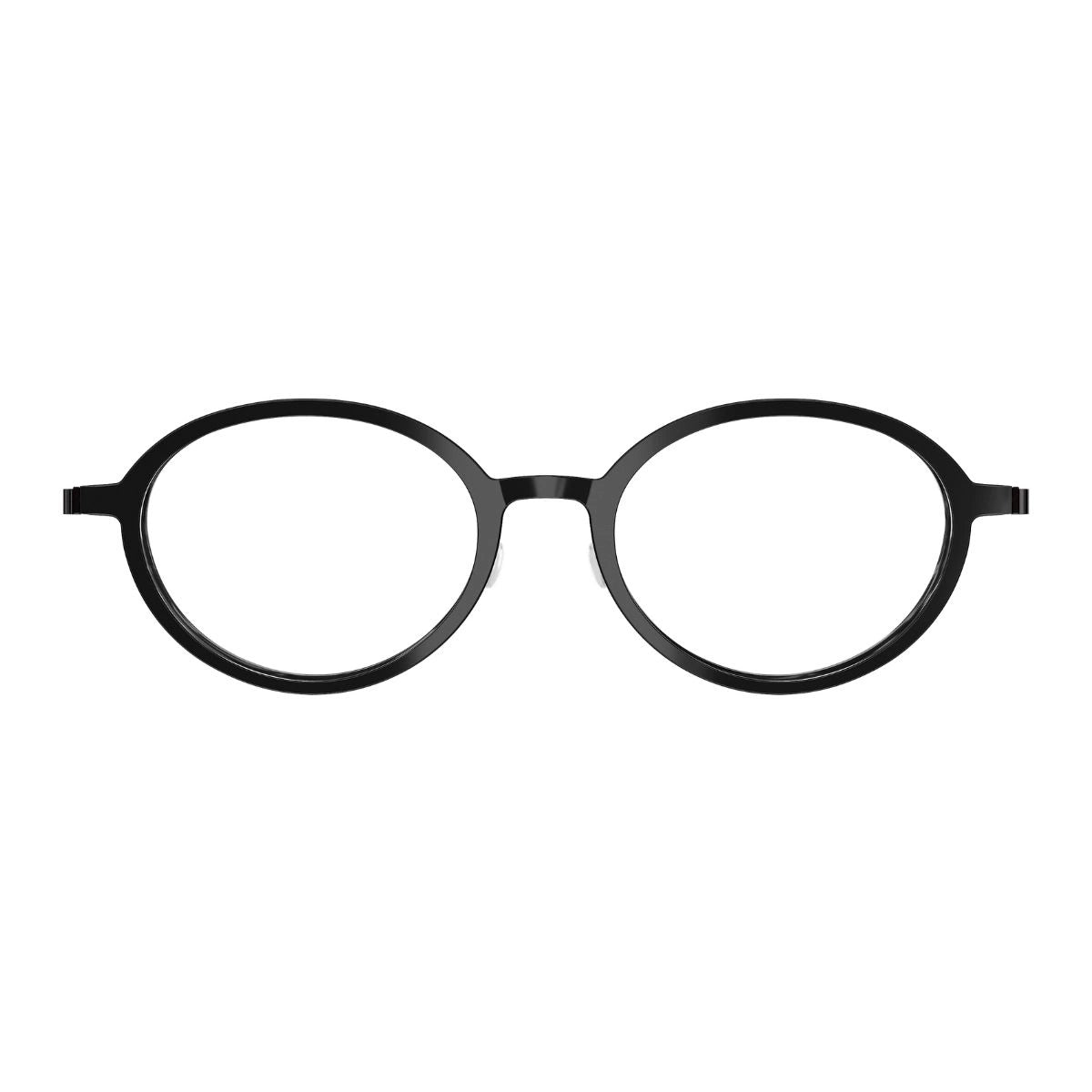 LINDBERG Acetanium 1067 AL40 black round optical frame for unisex wear