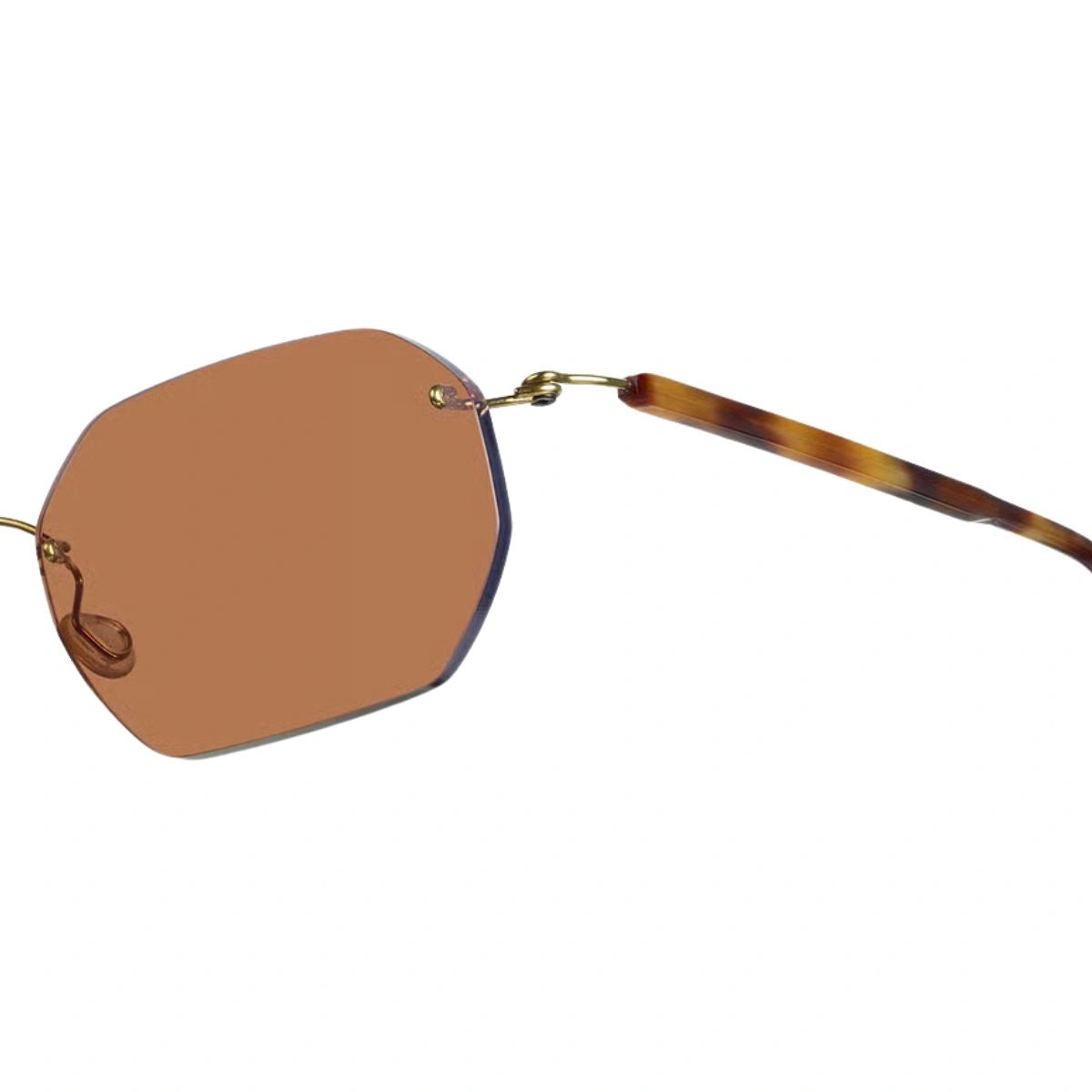 Premium LINDBERG unisex sunglasses featuring Havana temples and brown lenses