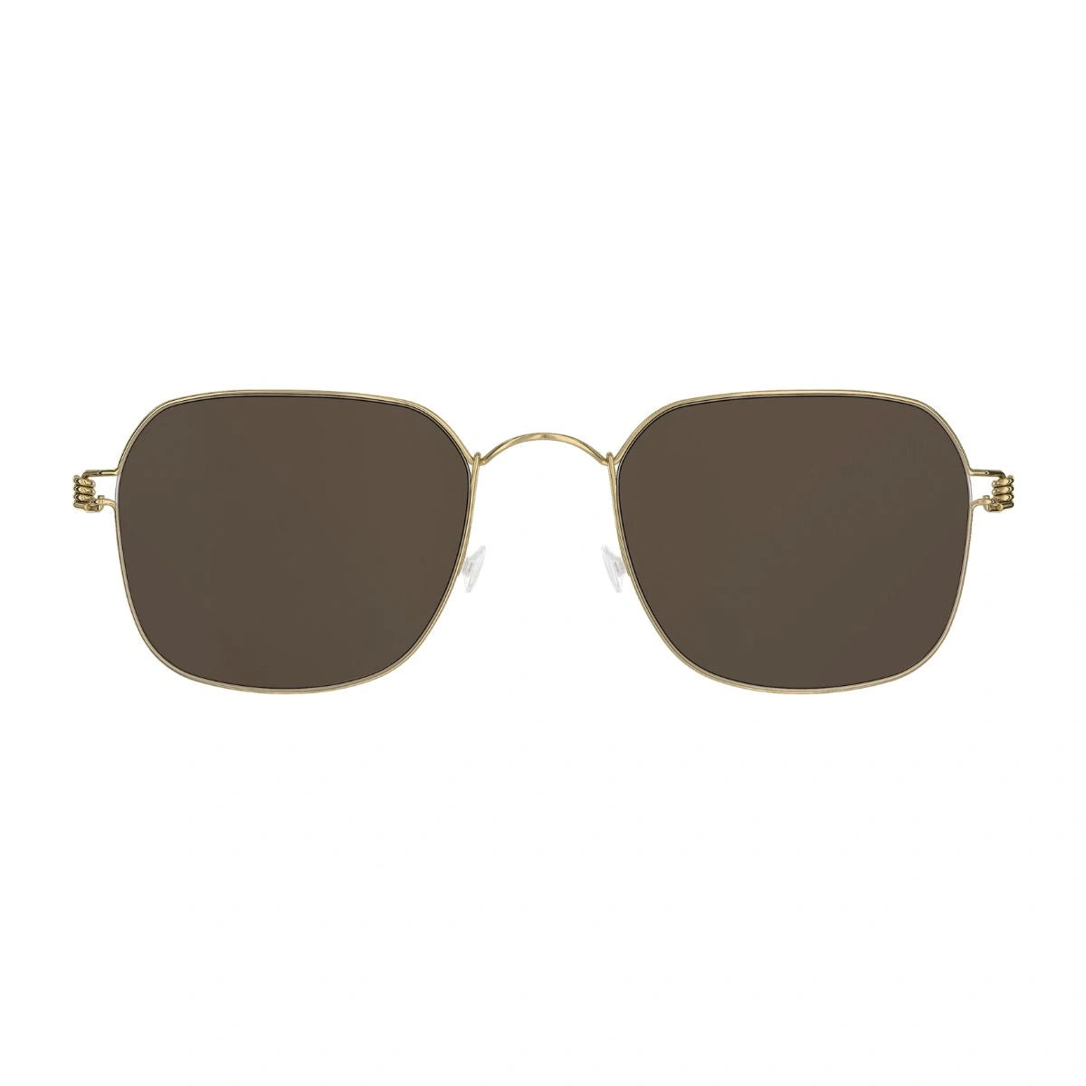 LINDBERG 82027 PGT gold titanium sunglasses with brown ZEISS lenses