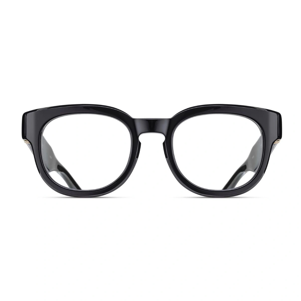 Matsuda M1038 BLK-G round eyeglasses with signature M+N engraving
