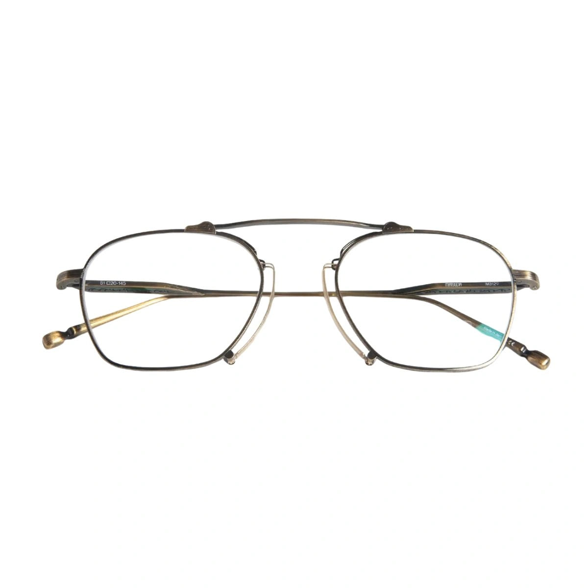 Matsuda M3129 AG engraved temple stained-glass lacquer eyeglasses