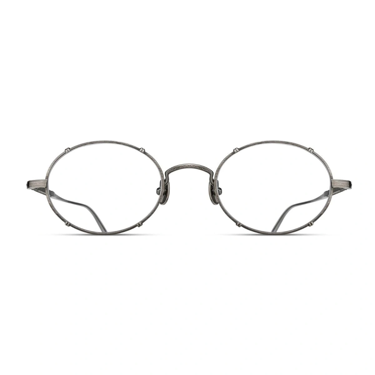 Timeless Matsuda M3150 AS antique silver round titanium eyeglasses