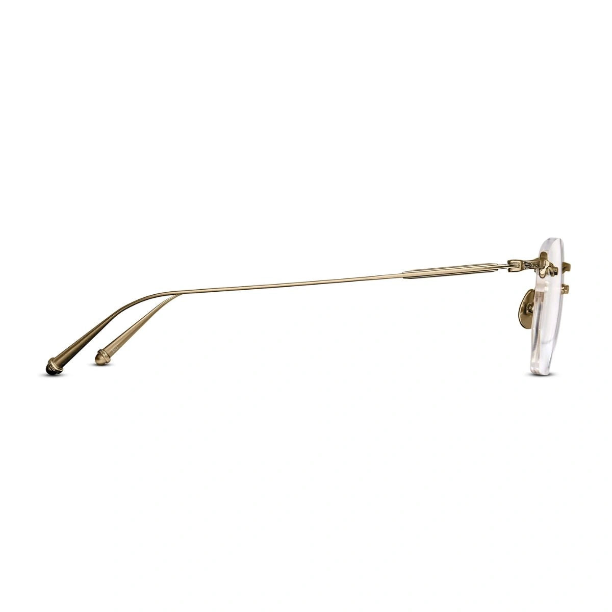 Brushed Gold Matsuda M5006 BG lightweight titanium eyeglasses