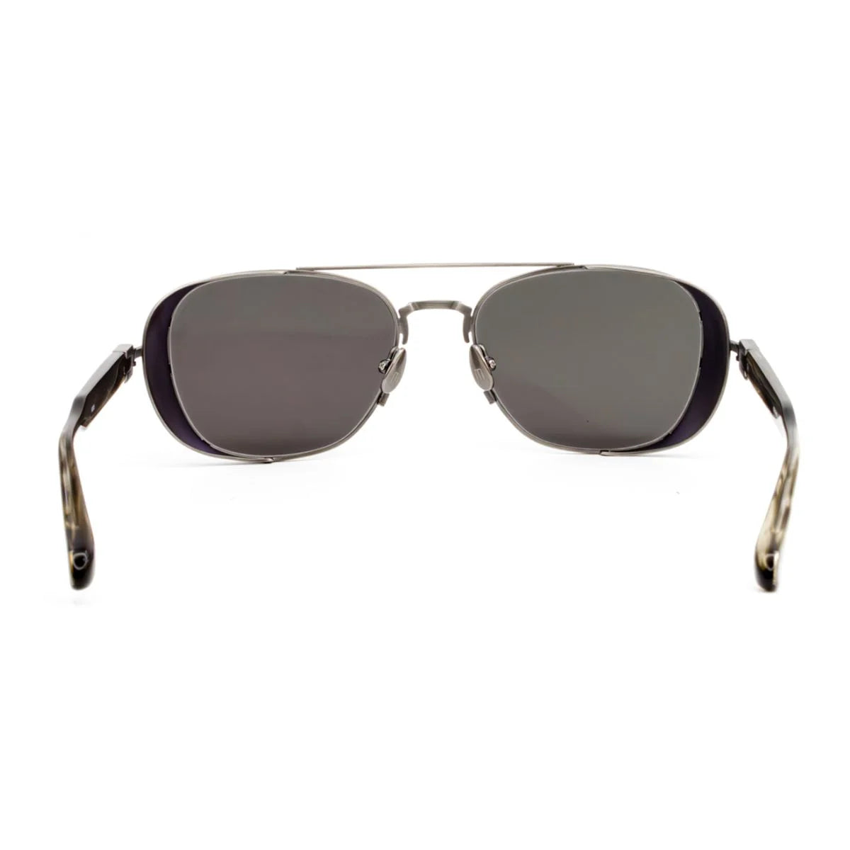Shop Matsuda M3115 luxury aviators with smoky olive acetate temples online in India