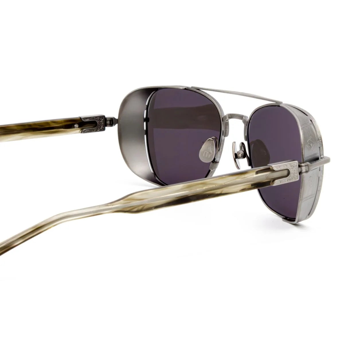 Premium Matsuda M3115 aviator sunglasses with an elegant double-bridge design