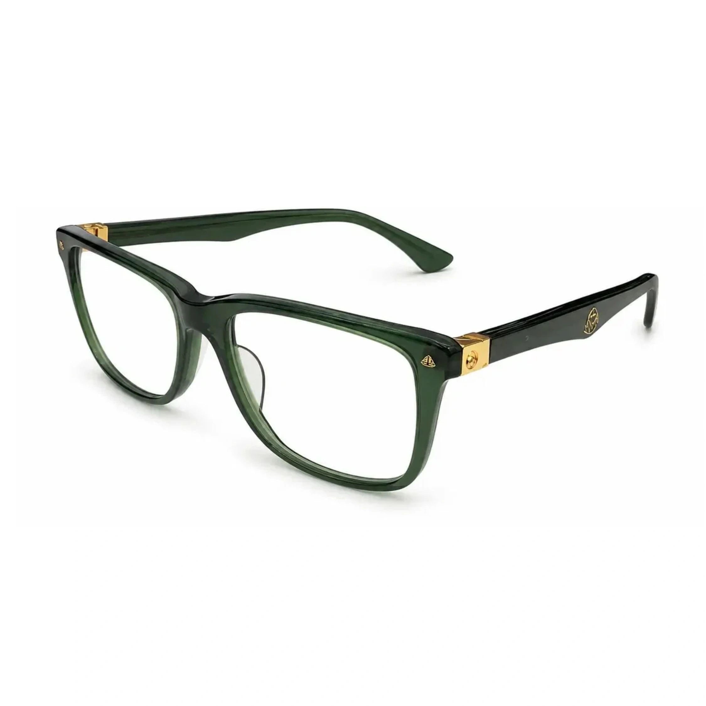 Designer Maybach Metropolitan II Green rectangular eyeglass frame