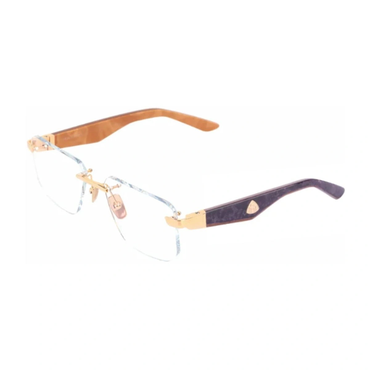 Maybach MG-WEO-Z65 Luxury Rectangle Spectacles Gold Titanium Frame