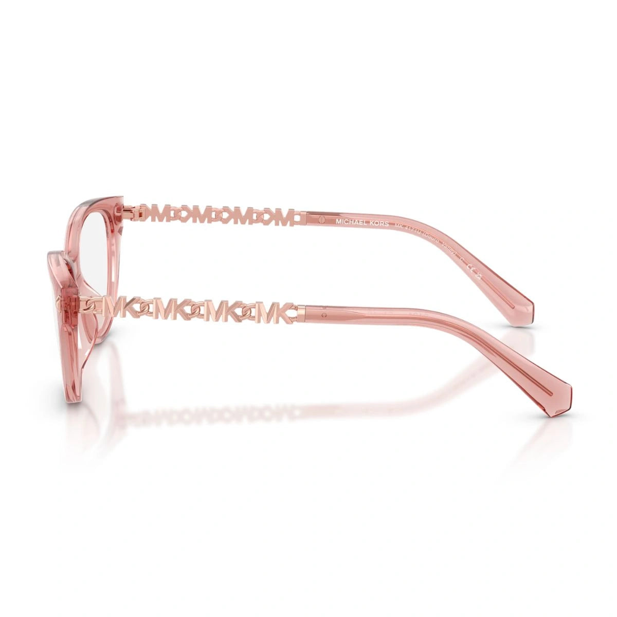 Premium Michael Kors Douro Valley cat-eye eyeglasses with rose gold MK temples
