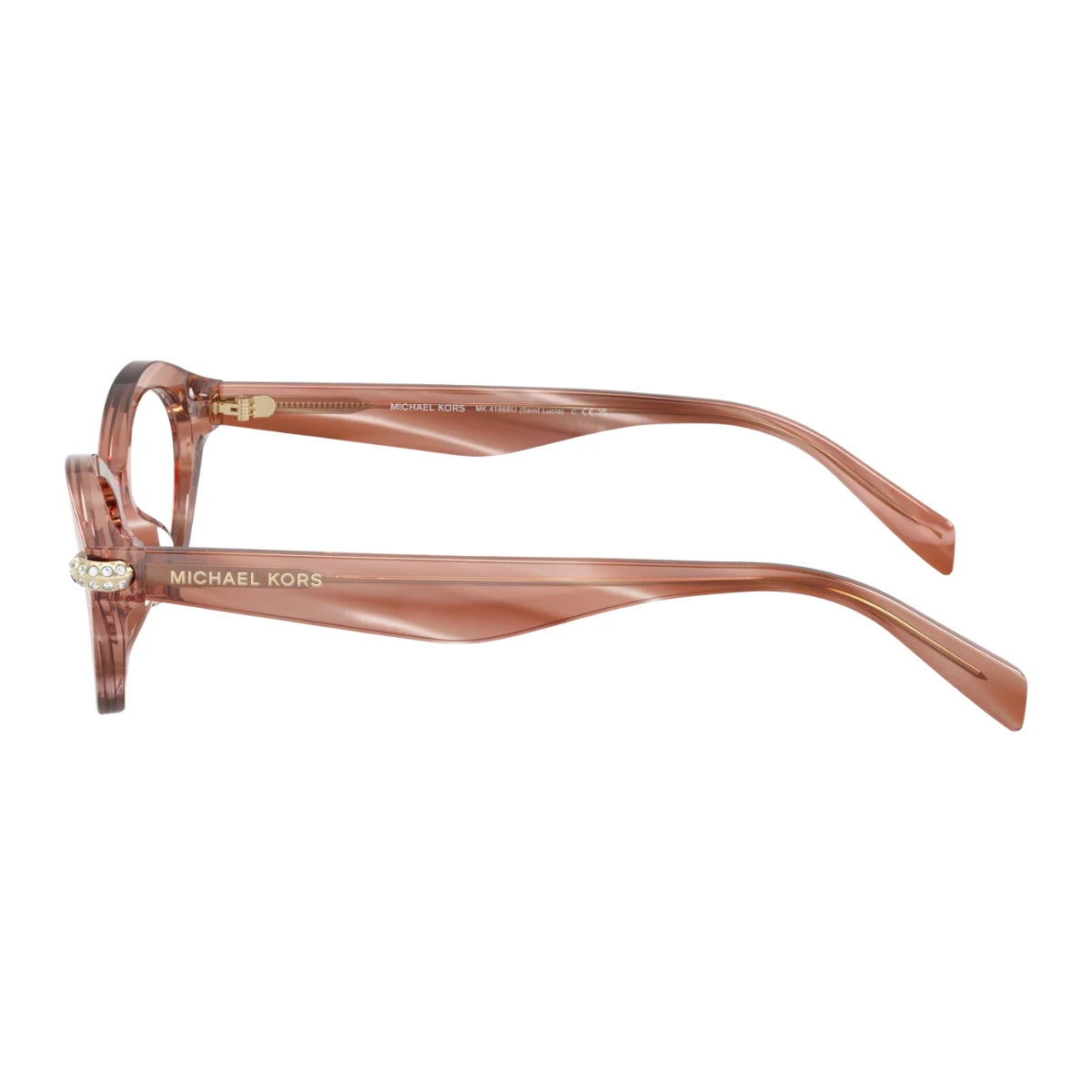 Stylish Michael Kors pink full-frame eyeglasses for women MK 4186BU 4056 at Optorium India