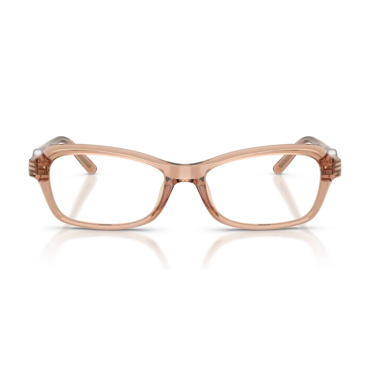 Latest Michael Kors Hakone MK4182U 4051 transparent brown rectangle eyeglasses
