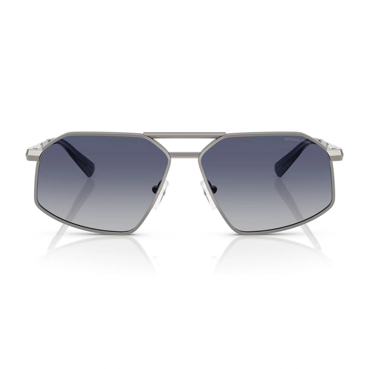 Michael Kors MK1167 Gunmetal Geometric Aviator Sunglasses for Men