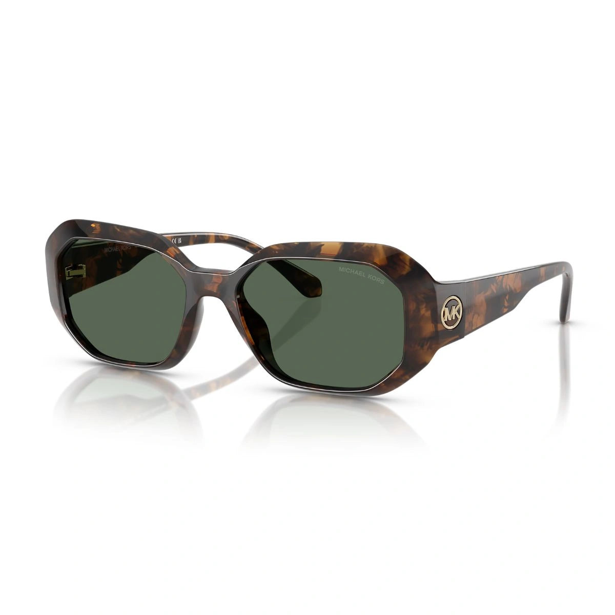 Luxury Michael Kors MK2240U Havana Tortoise Square Sunglasses for Women