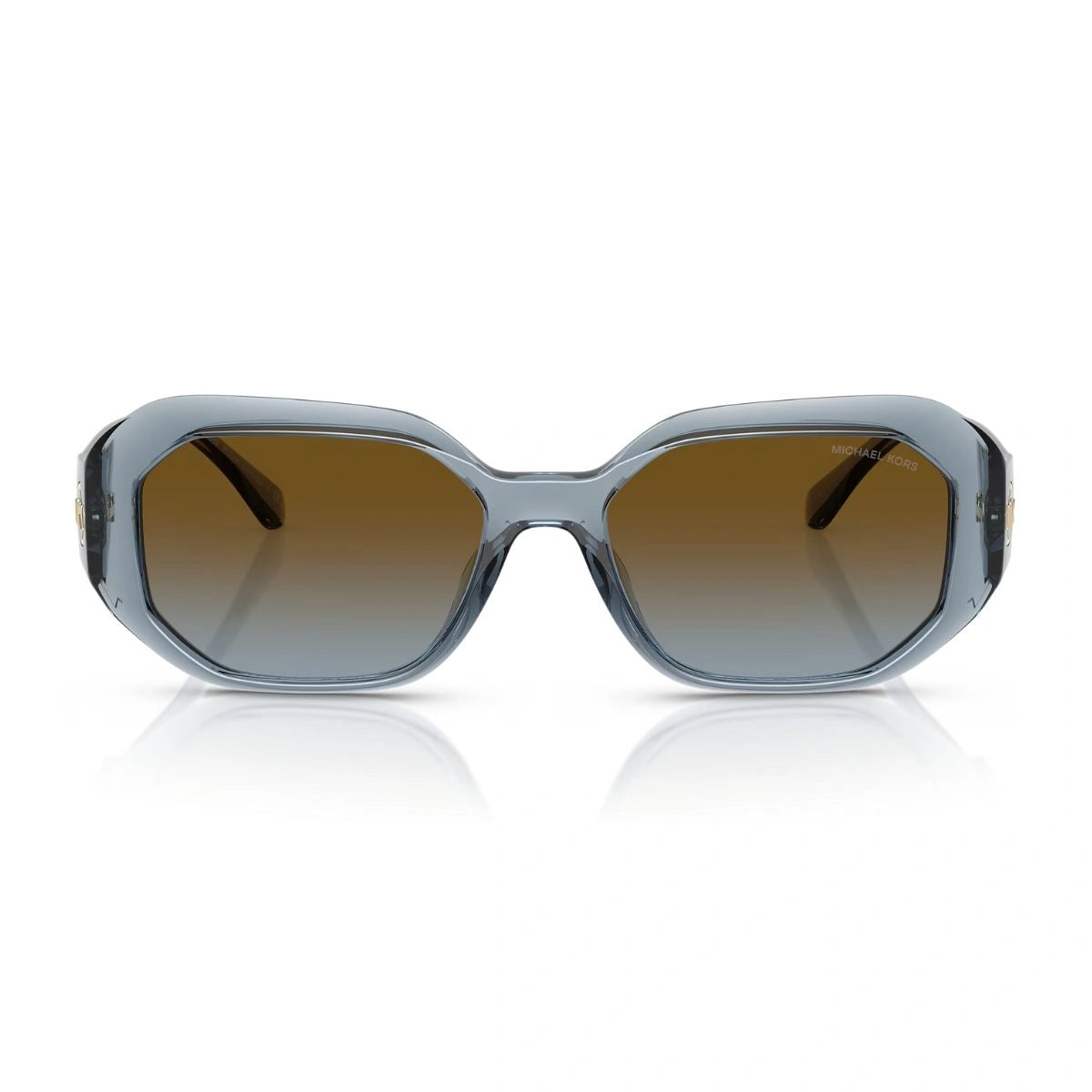 Luxury Michael Kors Siesta Key Blue Square Sunglasses for Women MK2240U