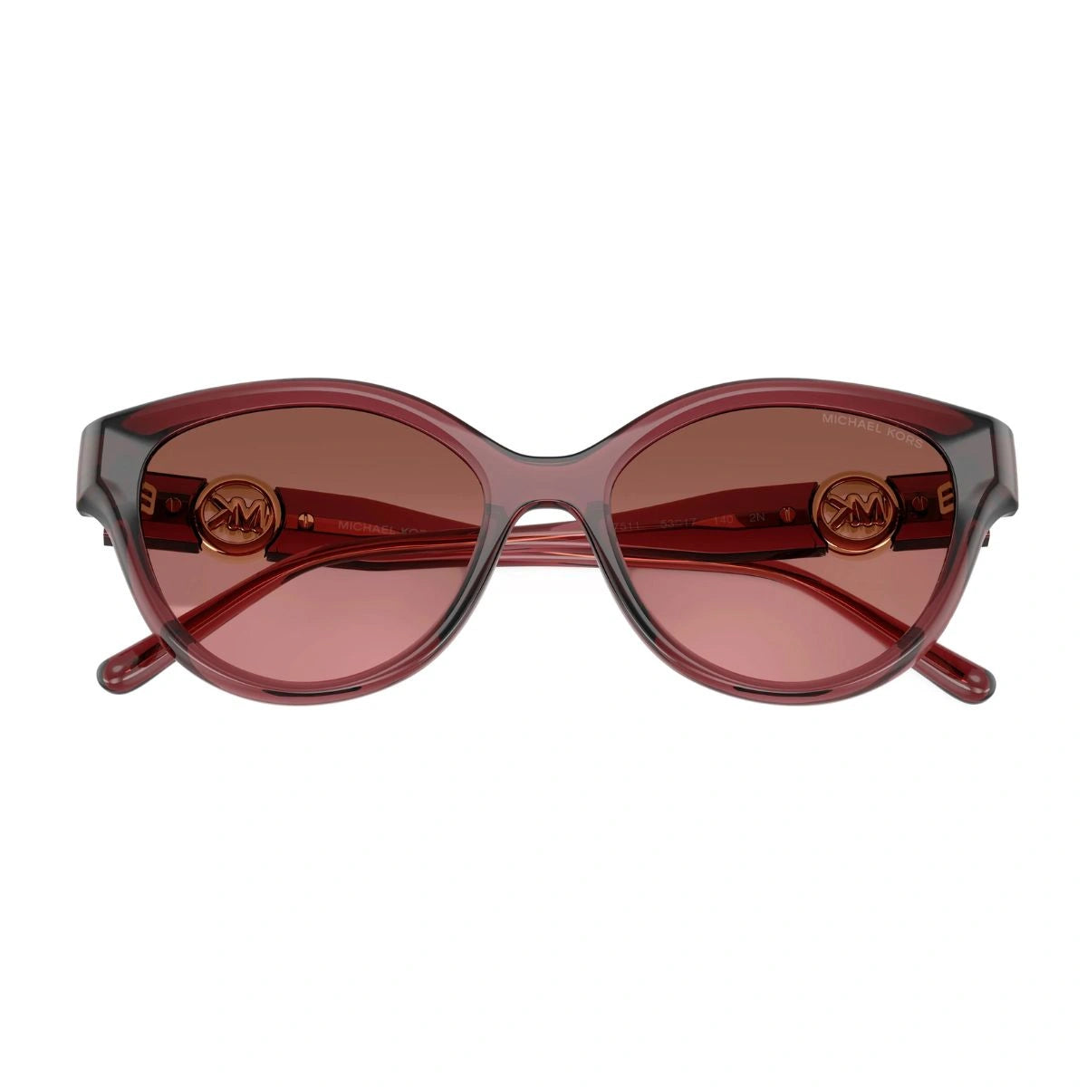 Michael Kors Nagoya designer sunglasses for women in transparent rosewood frame