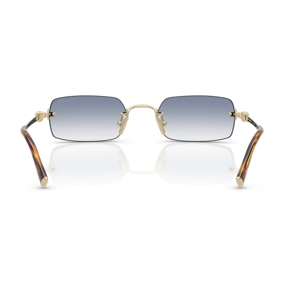 Italian designer rectangle sunglasses by Miu Miu for women