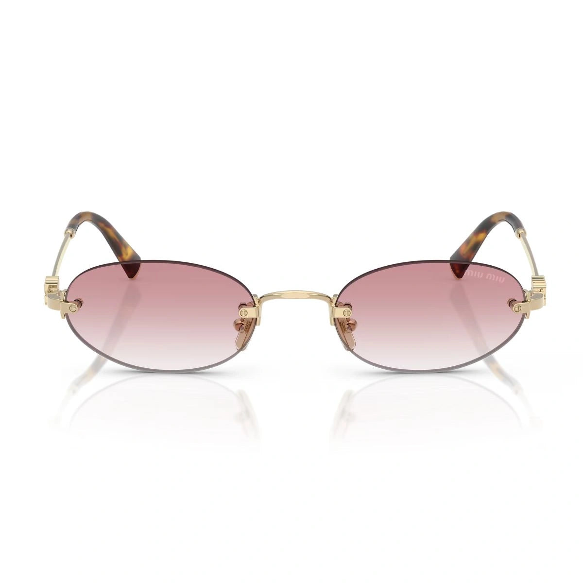 Miu Miu SMU A54 pink gradient oval sunglasses for women