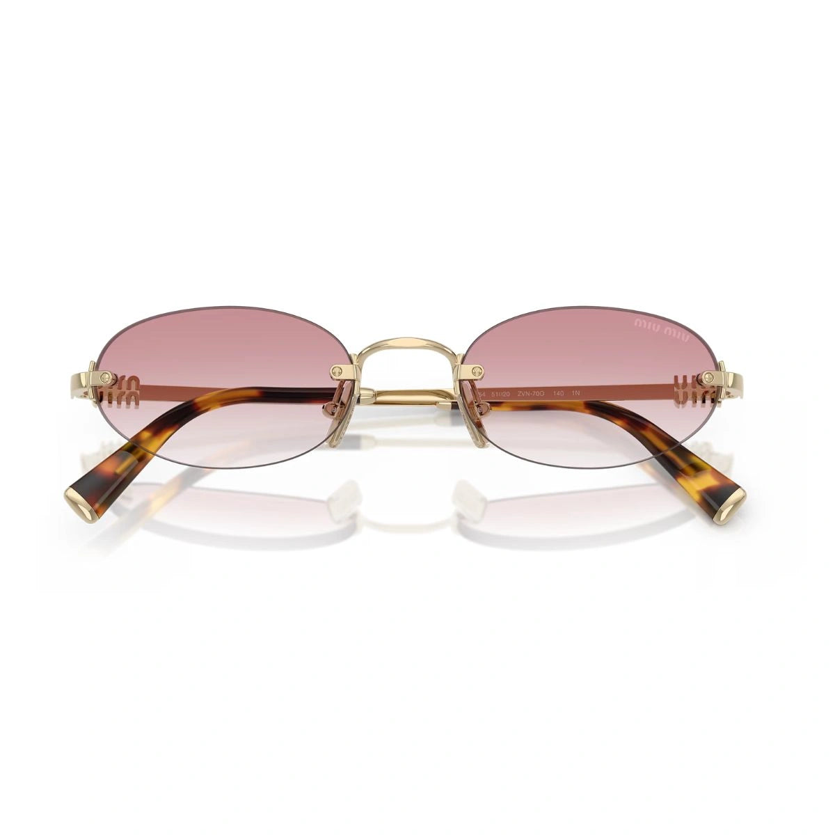 Authentic Miu Miu luxury goggles with pink gradient lens