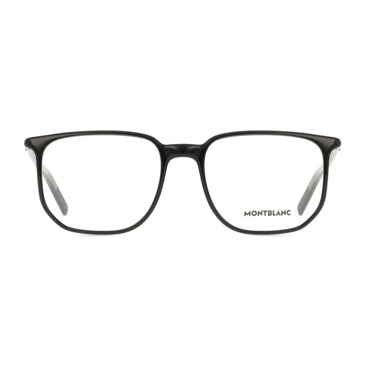 Mont Blanc MB0388O 001 black full-frame square prescription glasses at Optorium