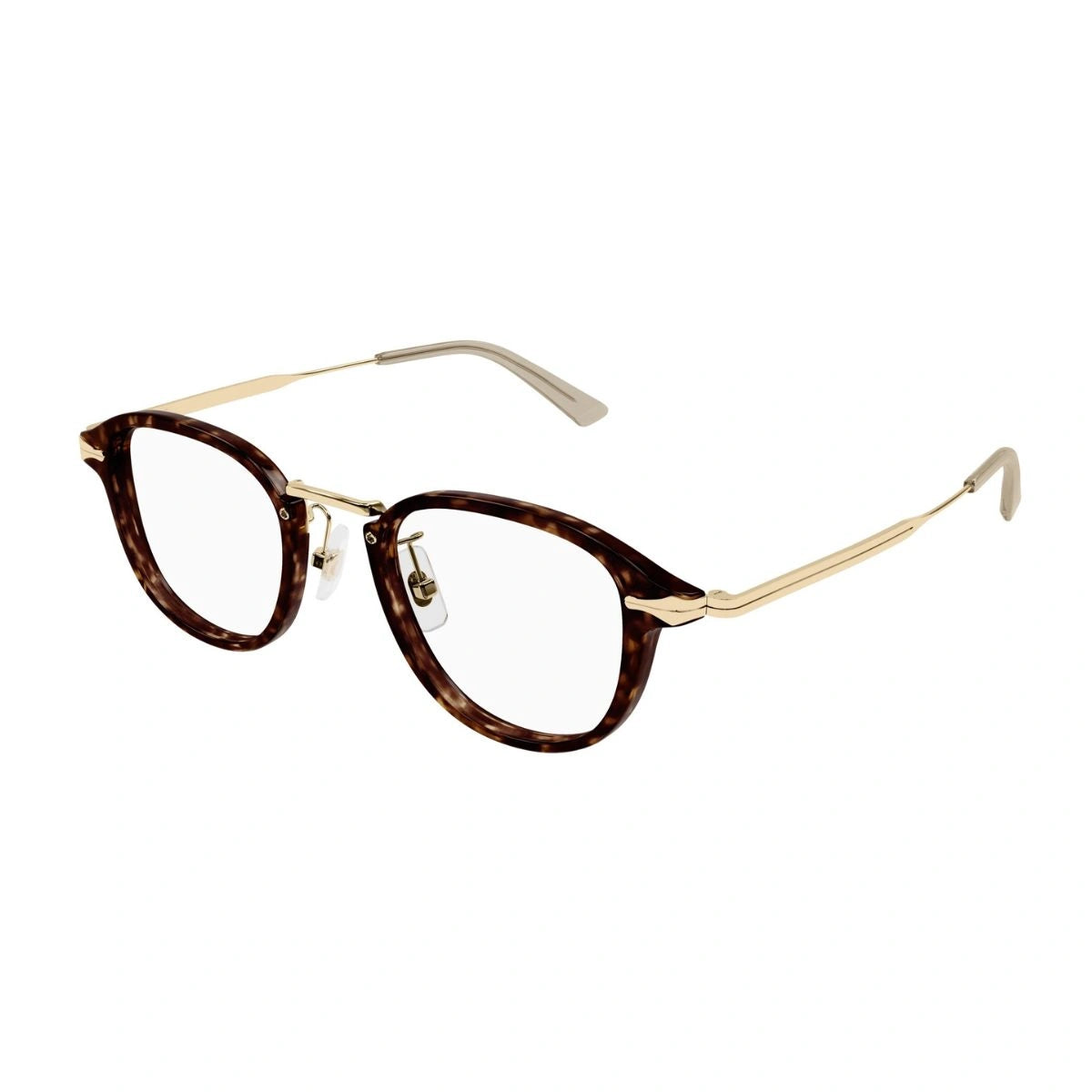 Luxury Montblanc eyeglasses with gold temples for men