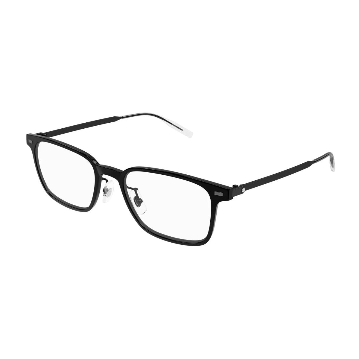 Premium business spectacles with rectangle frame and nose pads