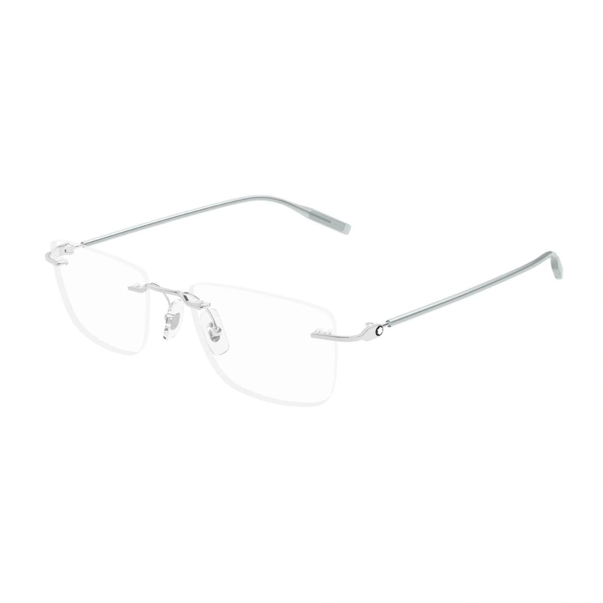 Luxury Montblanc unisex rimless spectacles with metal temples