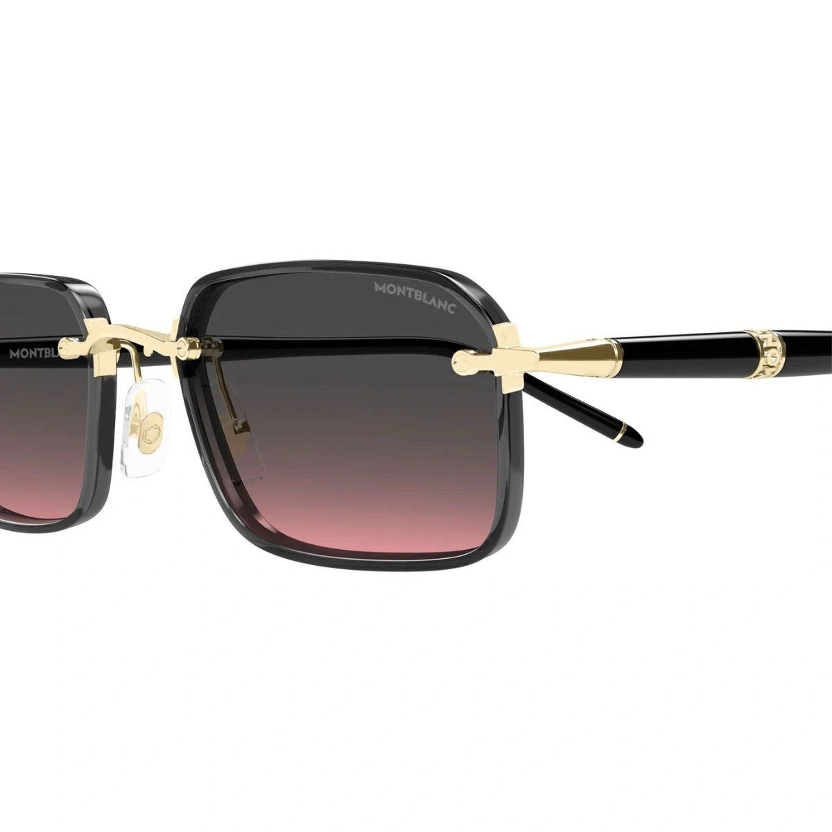 Montblanc MB0483S black frame sunglasses with UV lenses