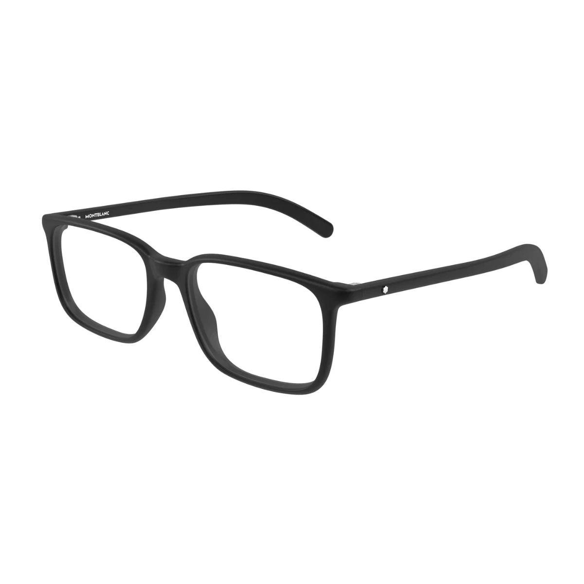 Matte black Montblanc MB0328O 005 designer prescription frames