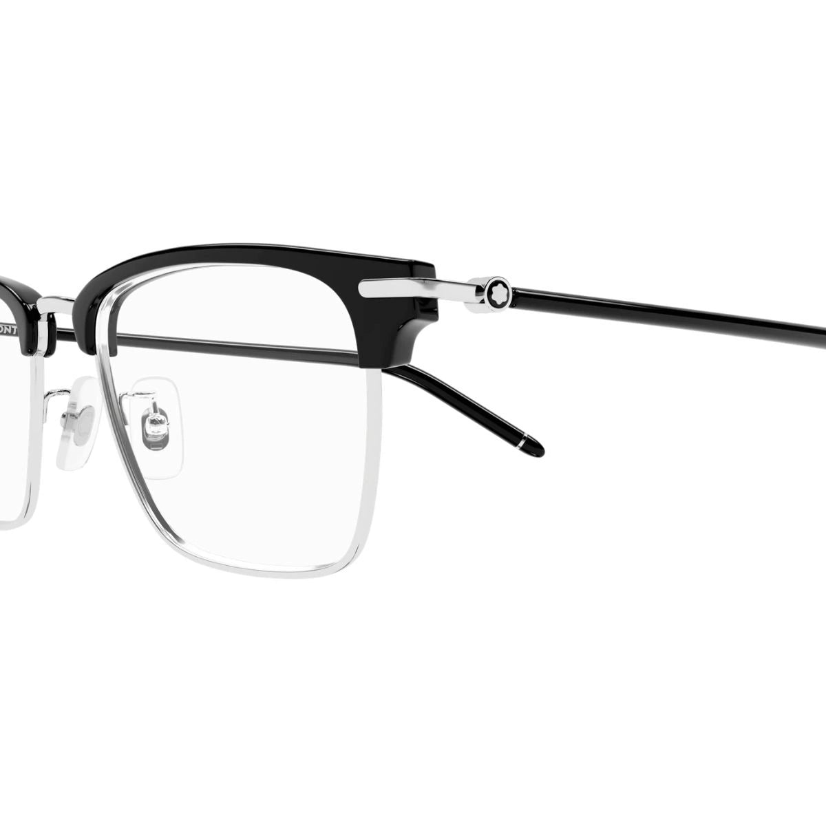 Classic Montblanc MB0409O 001 optical frames with silver metal rim
