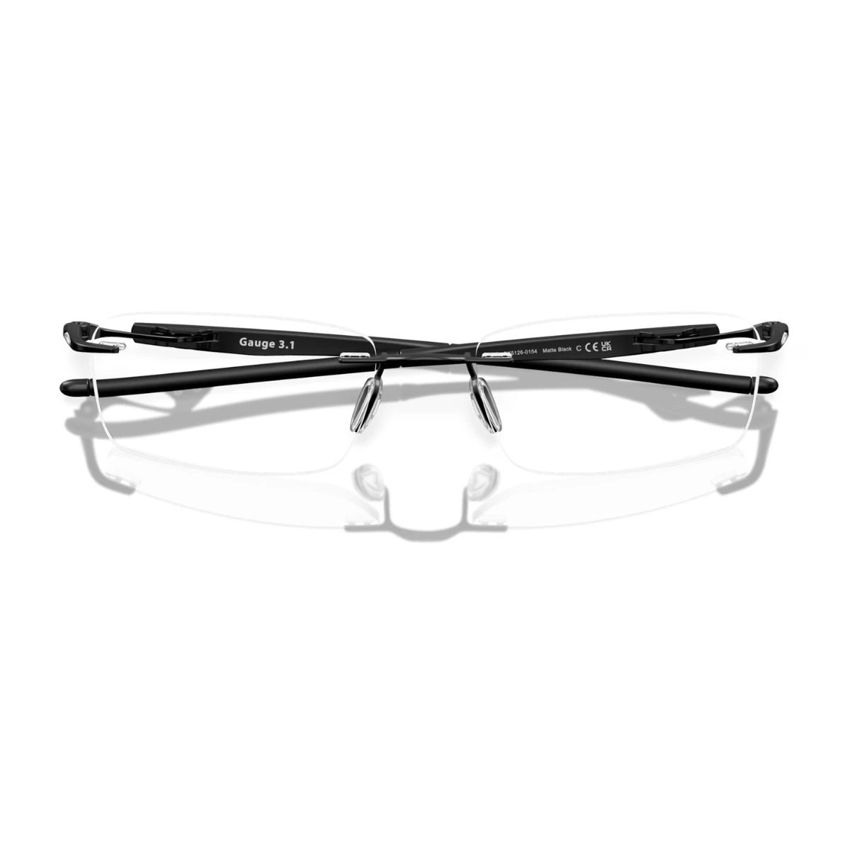 Oakley Gauge 3.1 Rectangle Rimless Prescription Eyeglasses Titanium Frame