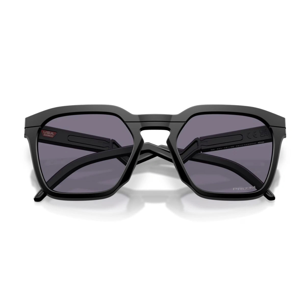 Shop Oakley OO9533-0154 matte black square Prizm Grey sunglasses at Optorium now