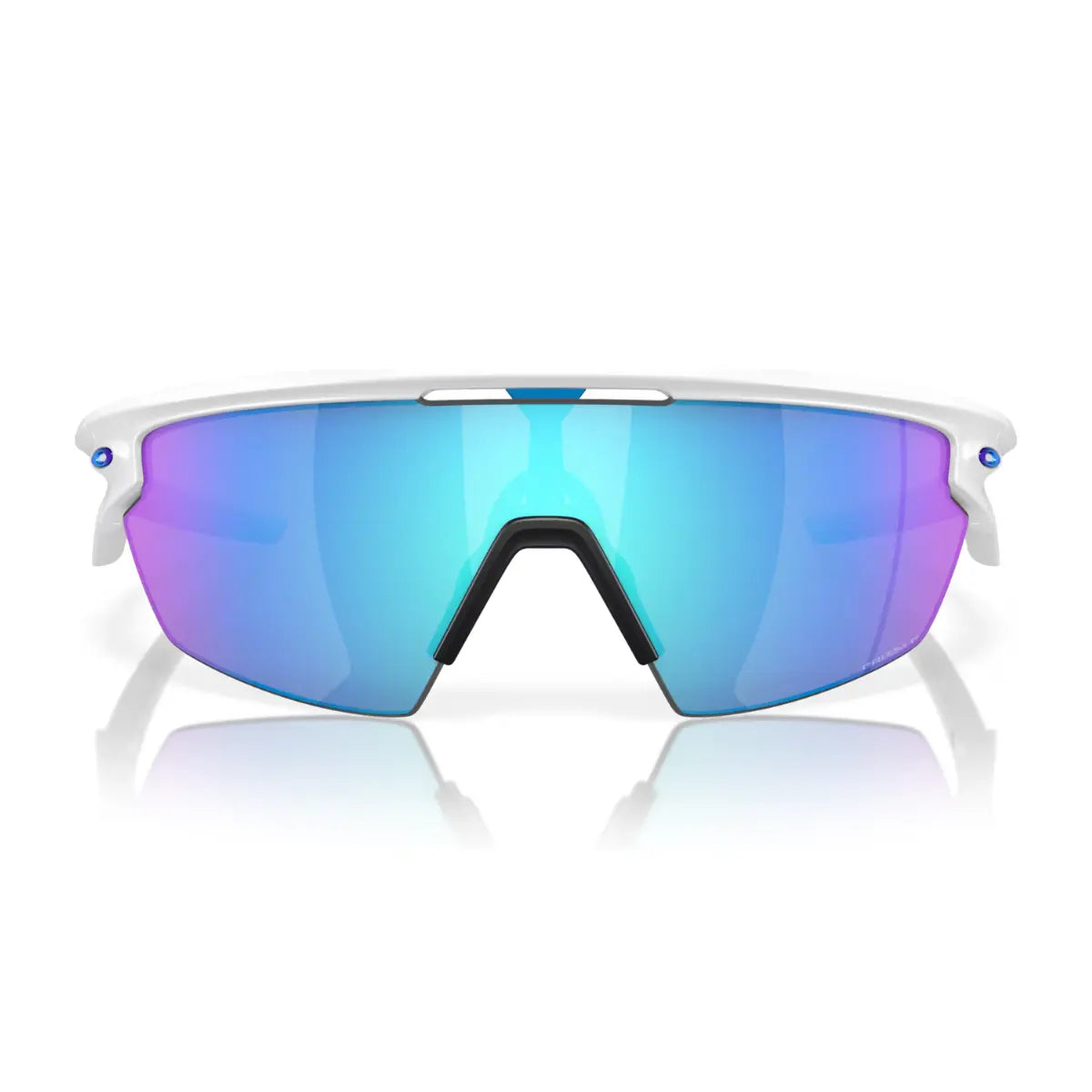 Oakley Sphaera OO9403 0236 matte white half rim sunglasses at Optorium India