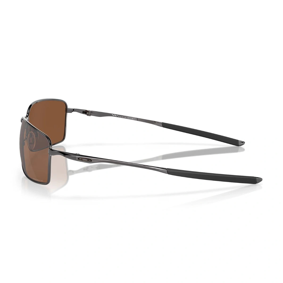 Premium Oakley OO4075-14 Gunmetal Rectangle Polarized Sports Shades