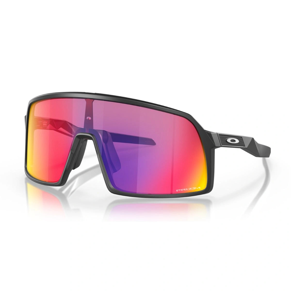 Explore Oakley OO9462-0428 rose-base Prizm Road shield sunglasses online