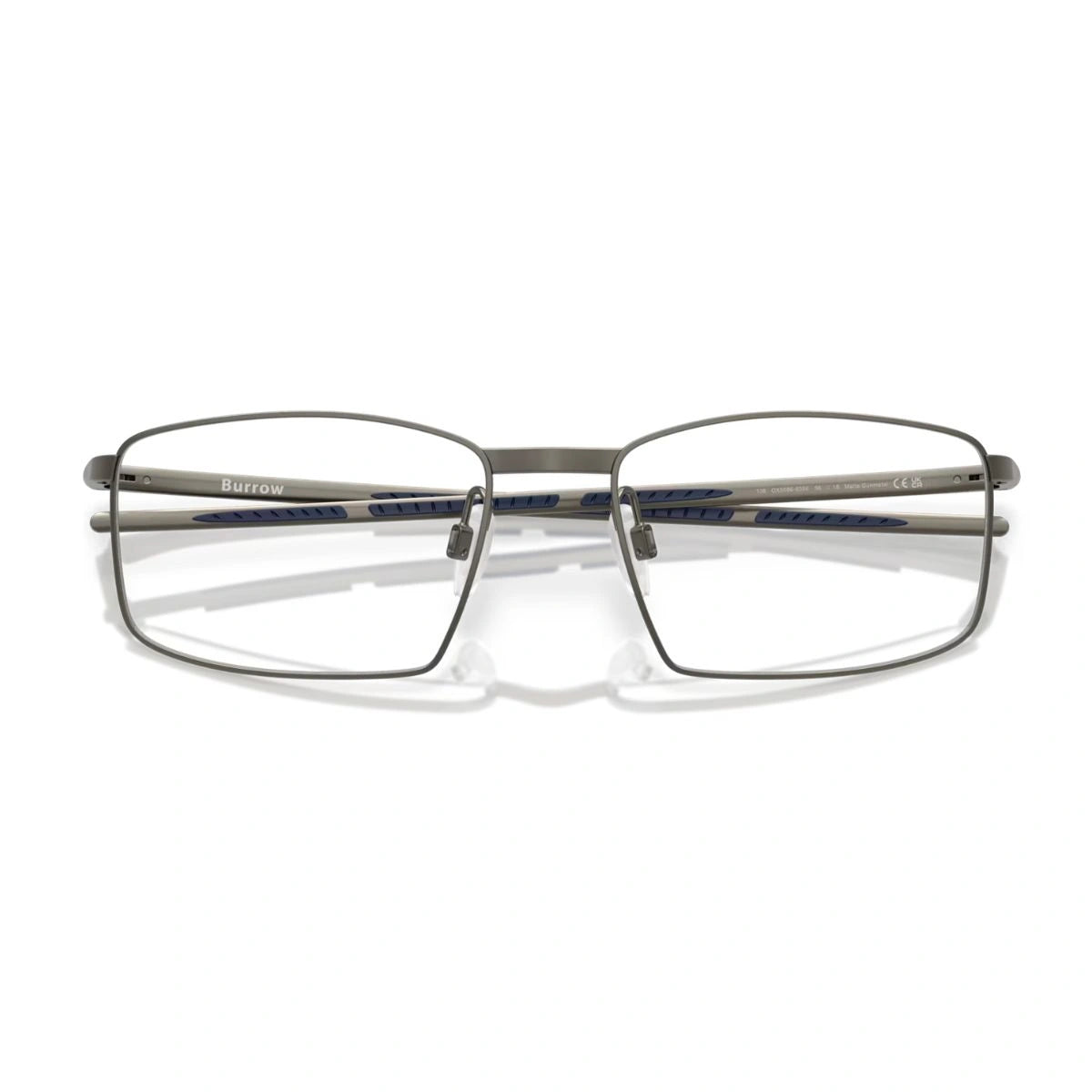 Premium square titanium eyeglasses with adjustable nose pads by Oakley