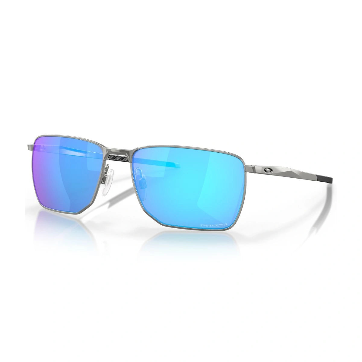 Men’s Oakley Ejector square sunglasses with blue mirrored lenses