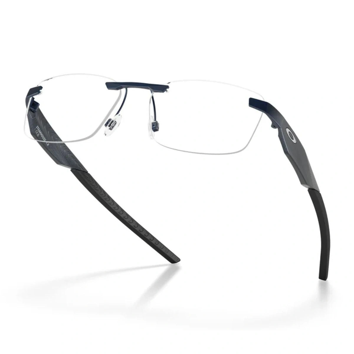 Luxury Oakley rectangle eyewear with matte black and midnight finish