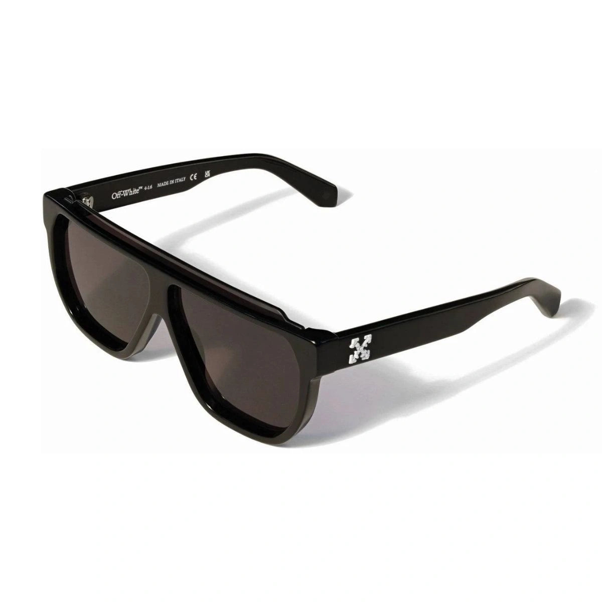 Black OFF-WHITE OW1049 1007 Grey lens aviator sunglasses unisex fashion eyewear
