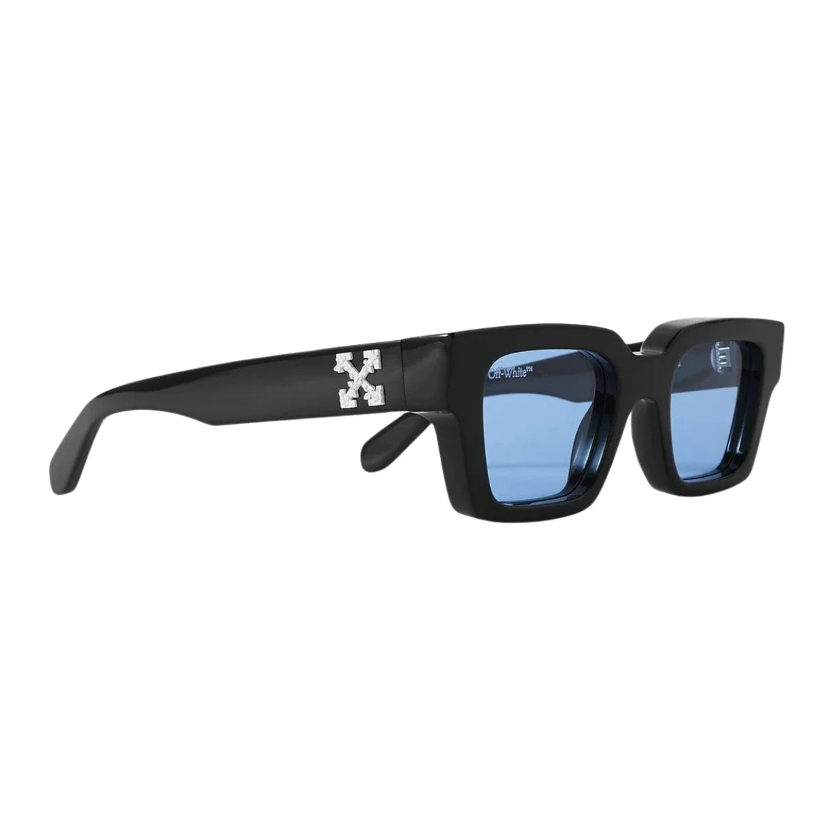 Off White OERI008 1045L UV Protection unisex sunglasses black full frame blue lenses trending luxury off white eyewear Optorium