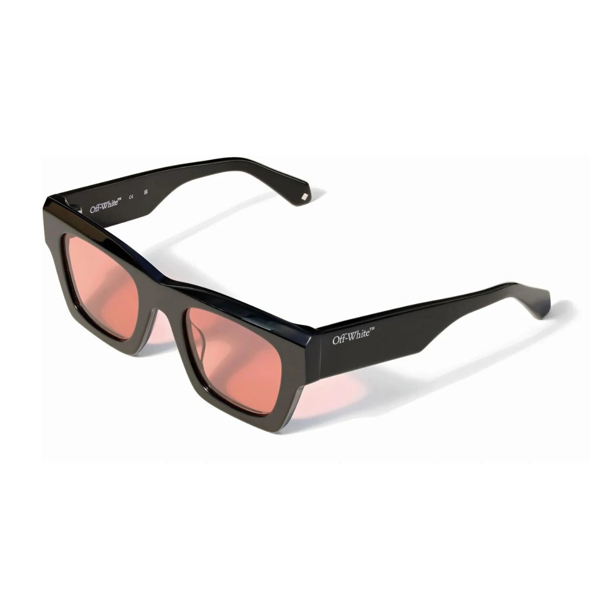 Authentic Off-White OW1006 1025 sunglasses with pink lenses