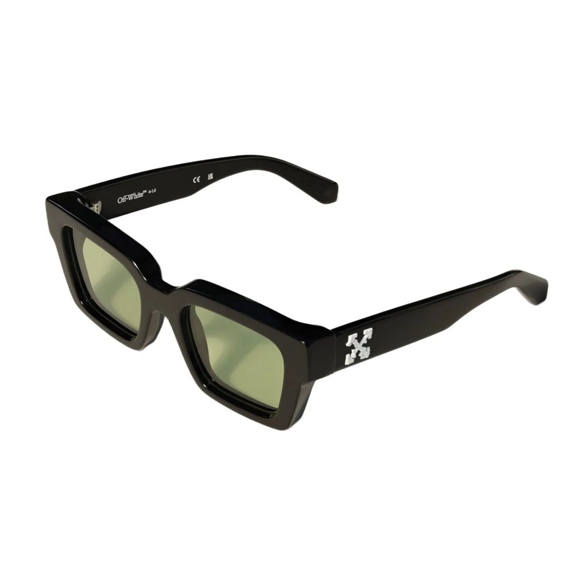 Iconic Off-White Virgil designer eyewear with green lenses