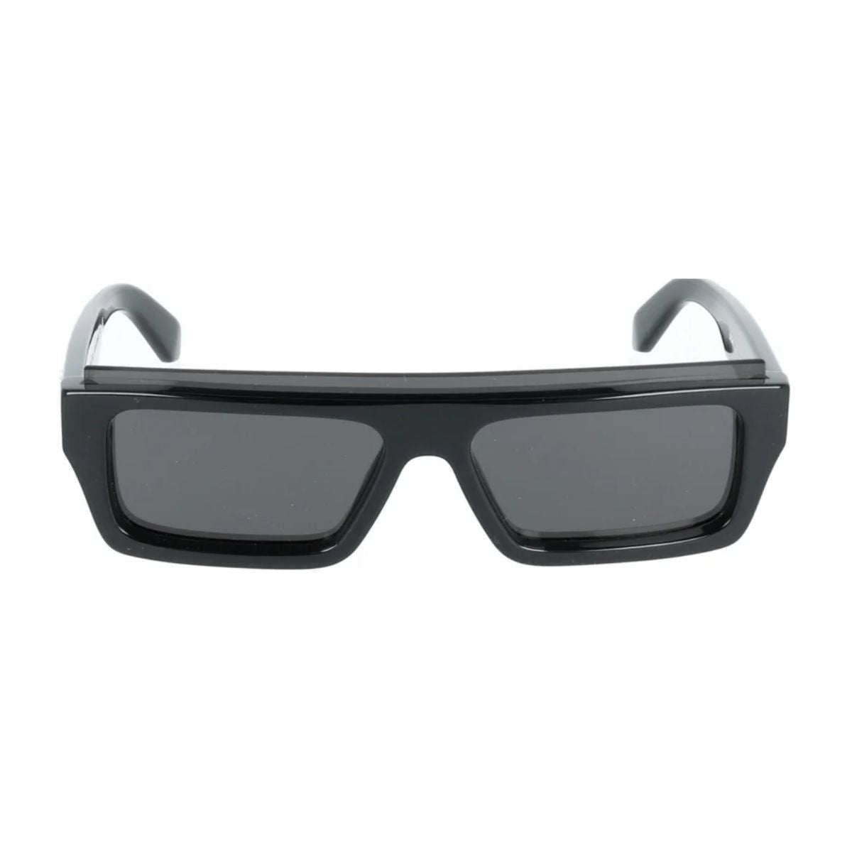 Off-White OW1048 1007 geometric black sunglasses front angle