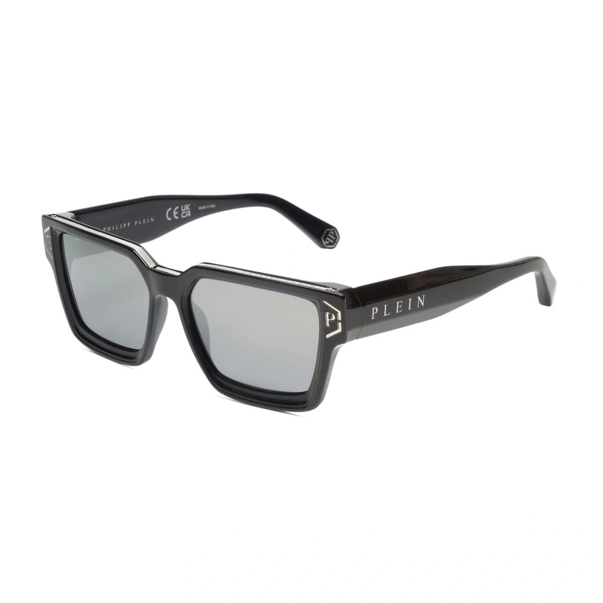 Luxury Unisex SPP005 700X Shades with Silver Mirror Smoke Lenses